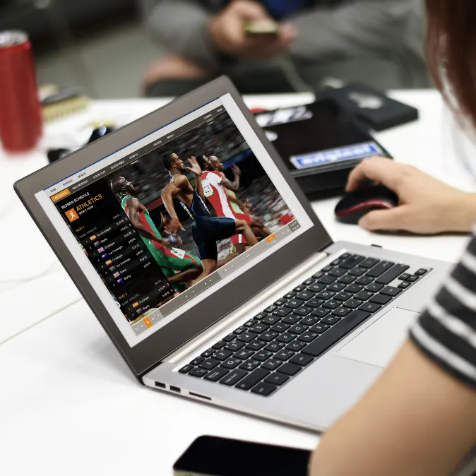 Terra Live London 2012 Olympics on a laptop